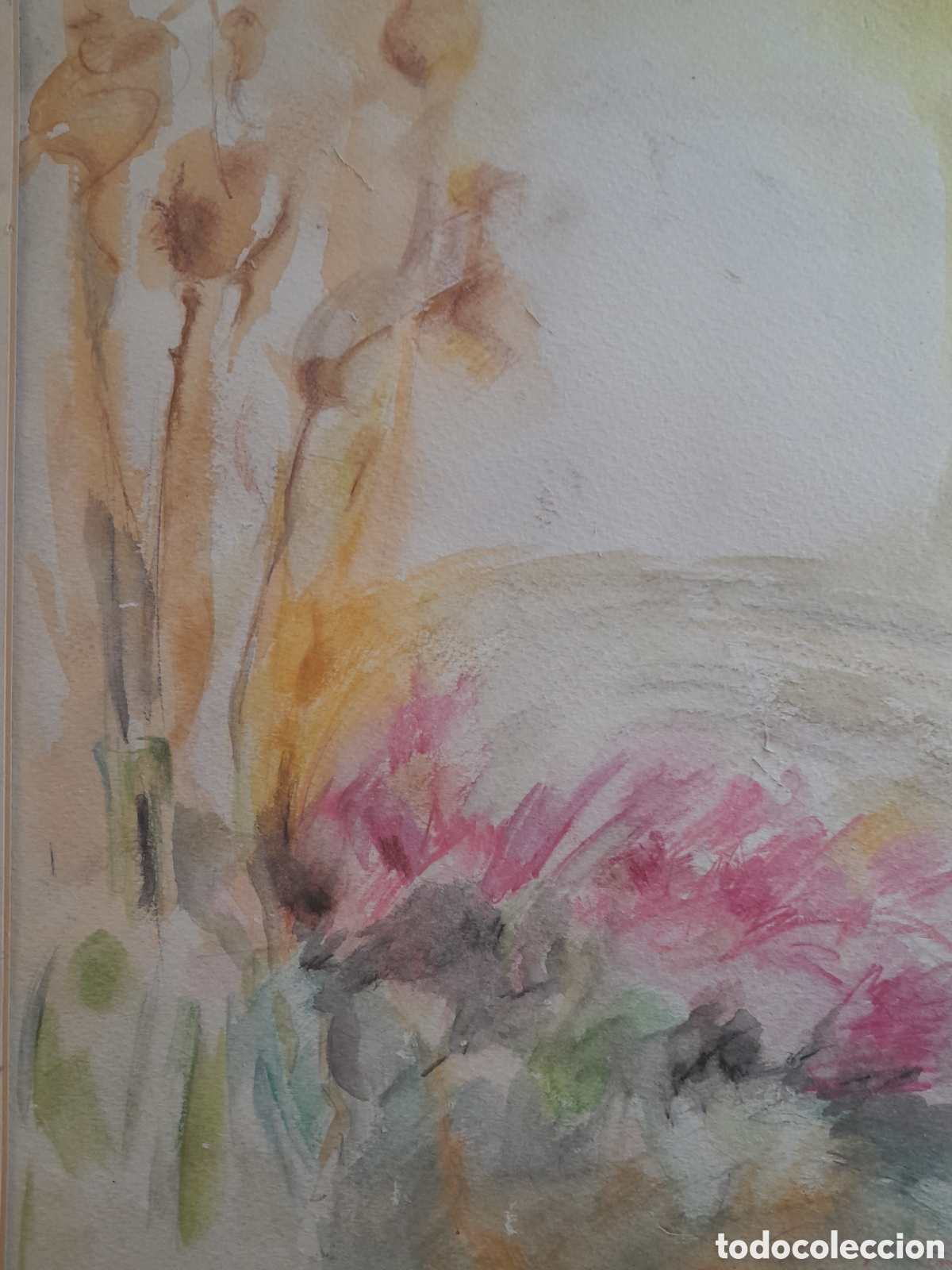 Arte: C-1567. ACUARELA. FLORES. 2000. - Foto 8