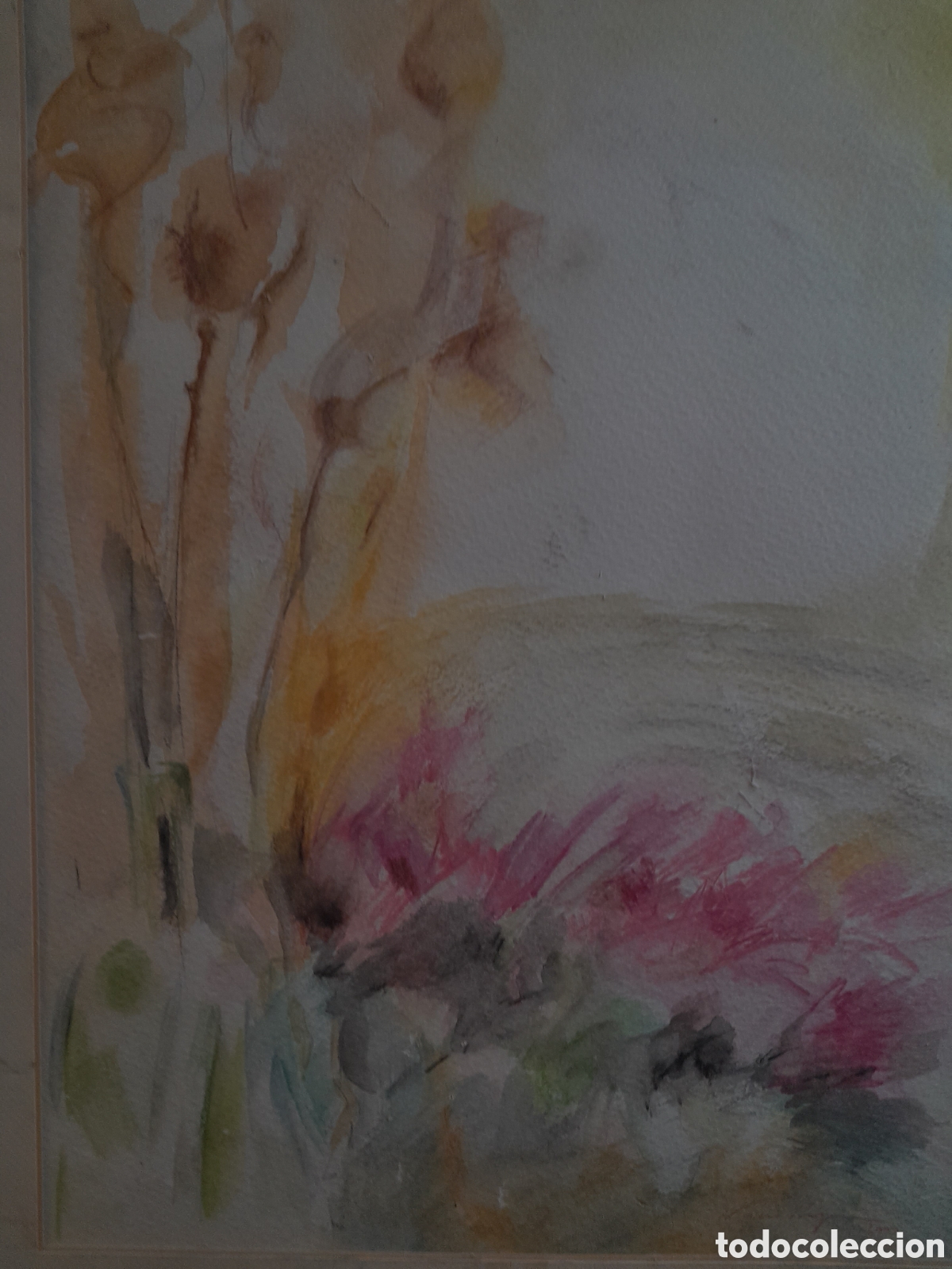 Arte: C-1567. ACUARELA. FLORES. 2000. - Foto 9