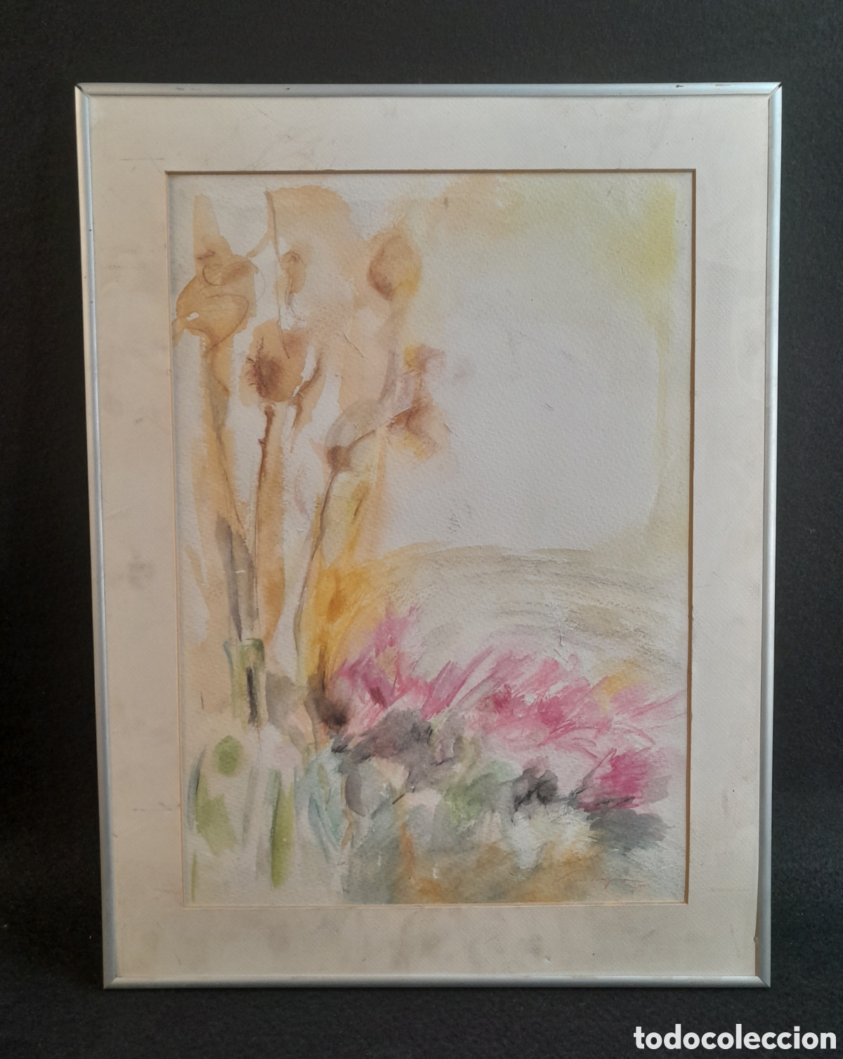 Arte: C-1567. ACUARELA. FLORES. 2000. - Foto 1