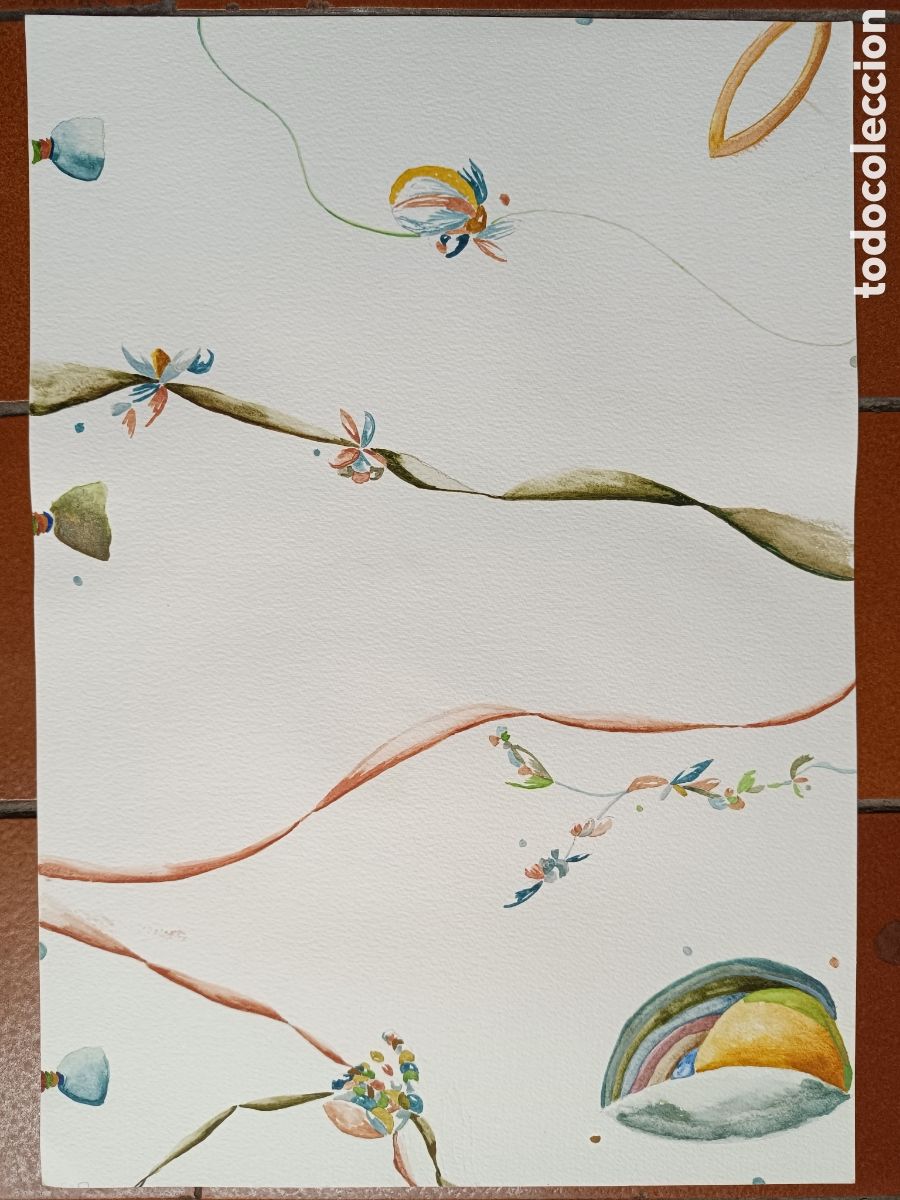 Arte: Acuarela decorativa flores