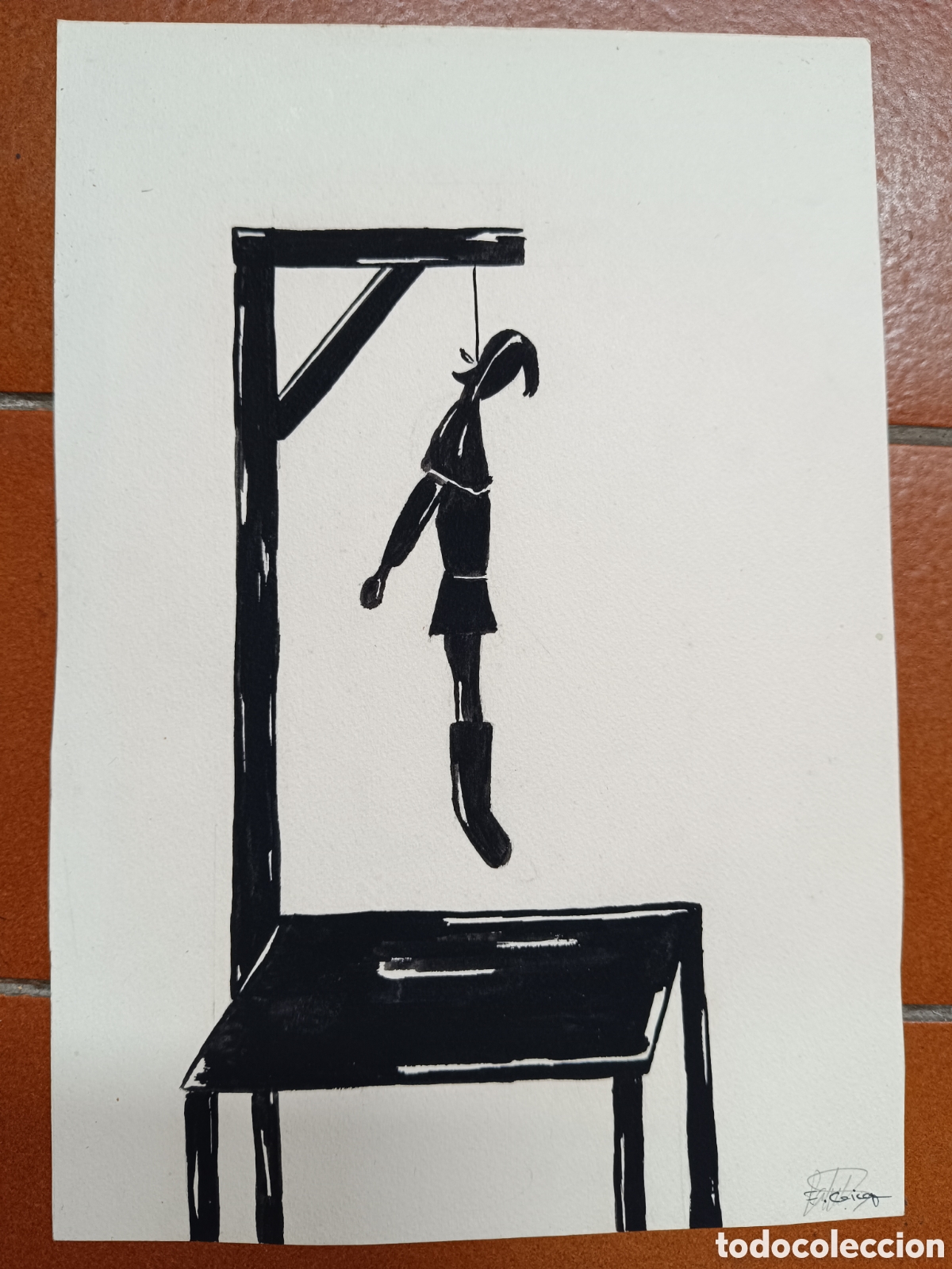 Arte: Acuarela mu&ntilde;eca ahorcada - Foto 5