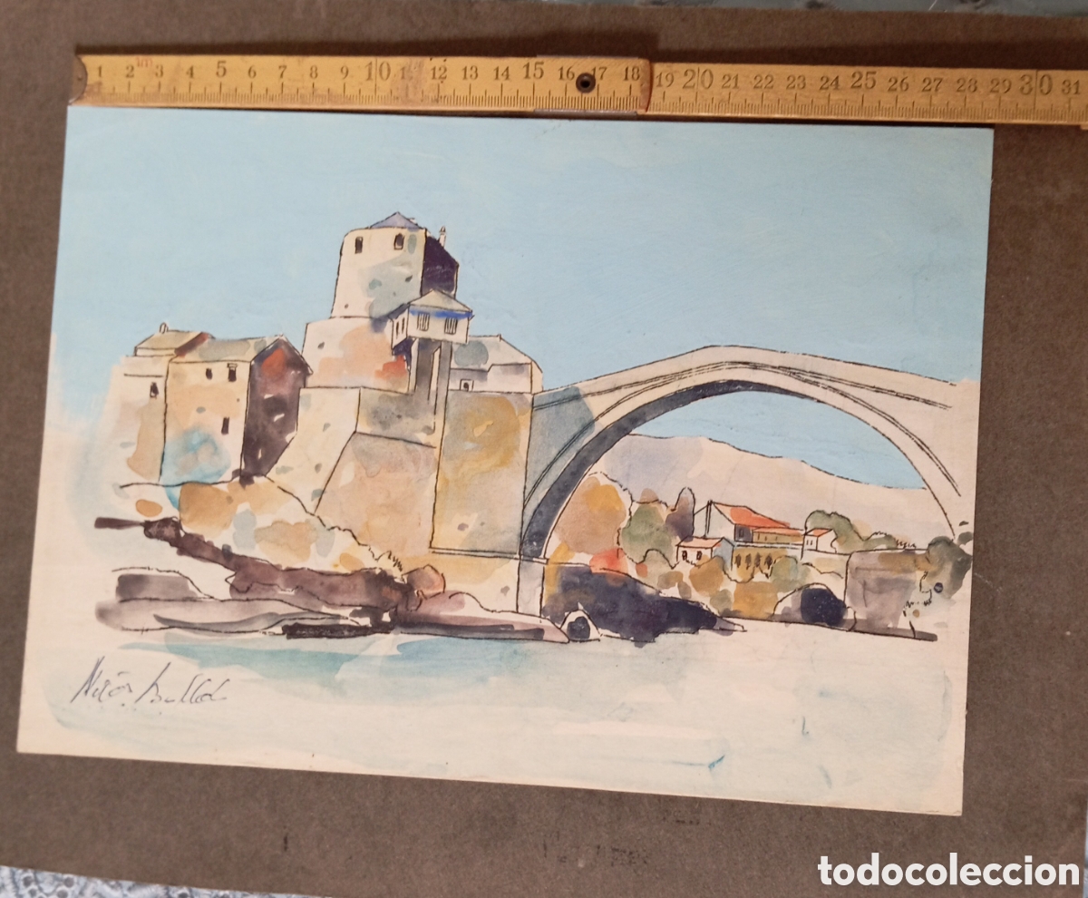 Arte: Acuarela original firmada - Foto 3