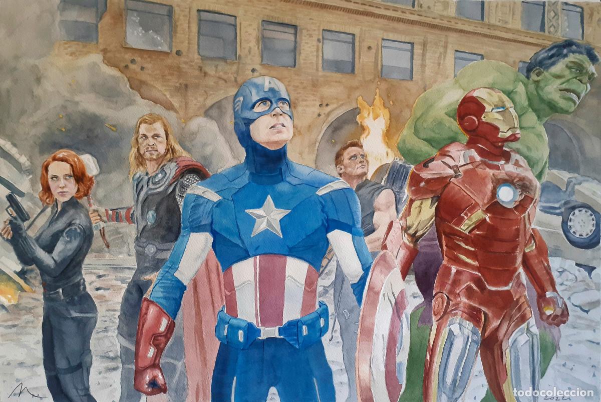 Arte: Los Vengadores (50 x 75 cms.) - Foto 1