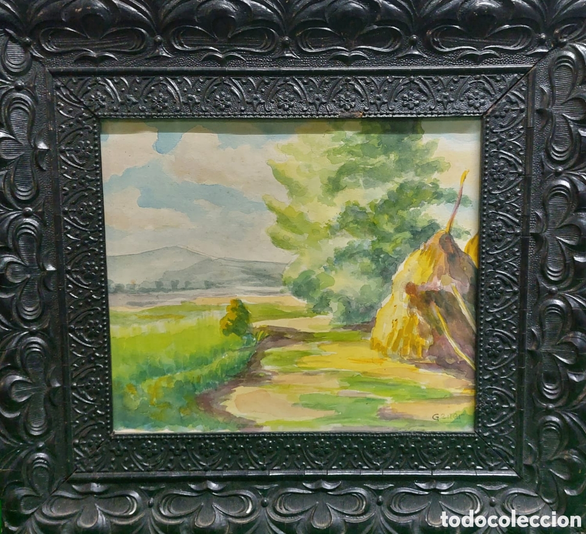 Arte: GENER. ACUARELA ANTIGUA 22X25. PRECIOSA