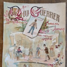 Arte: NEU GUERRER 1893 -DIBUJO ORIGINAL RAMON RIERA MOLINER 1875-1937- 43,5 X 32 CM.