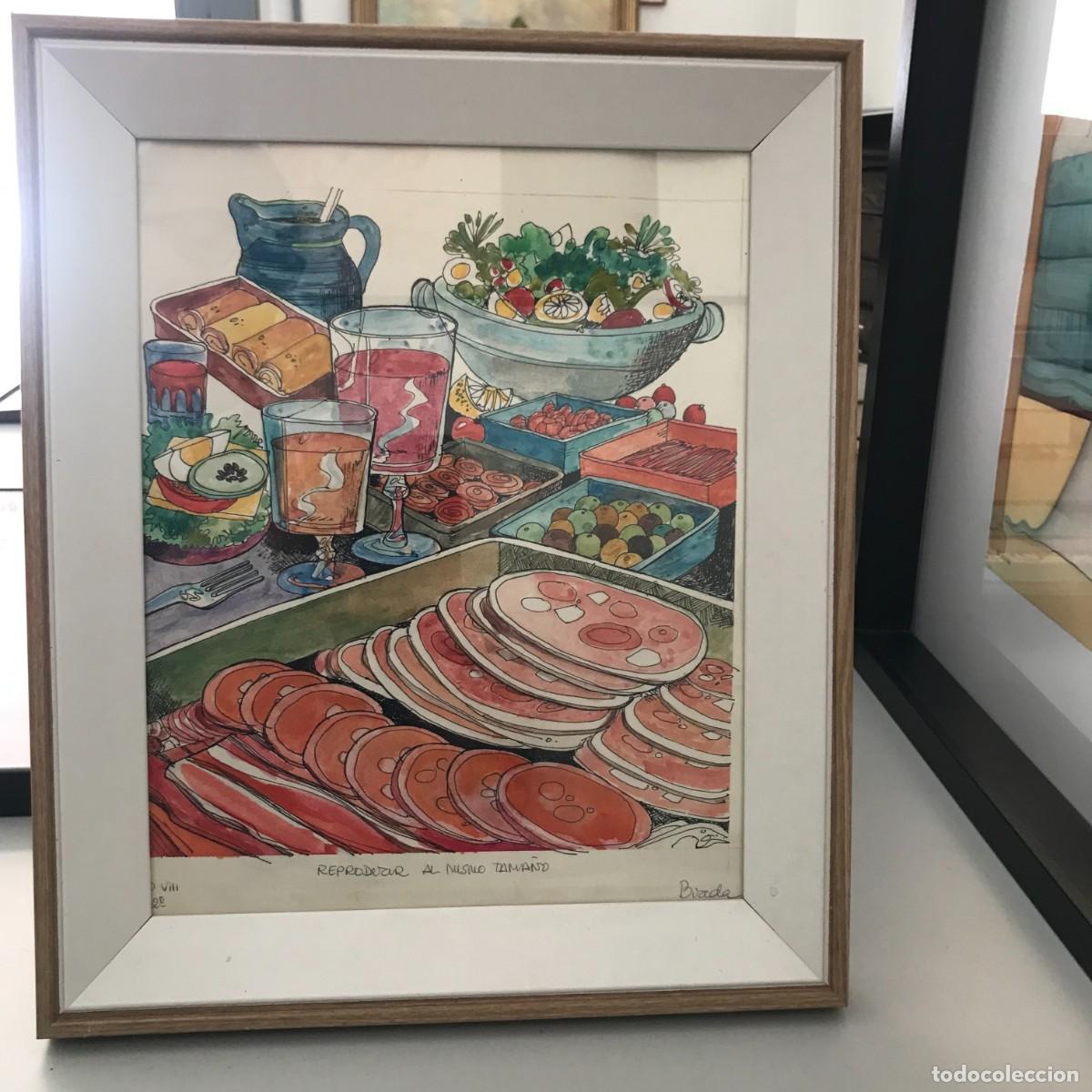 Arte: Aperitivo. Original de Pedro Boada, firmado y catalogado. - Foto 1