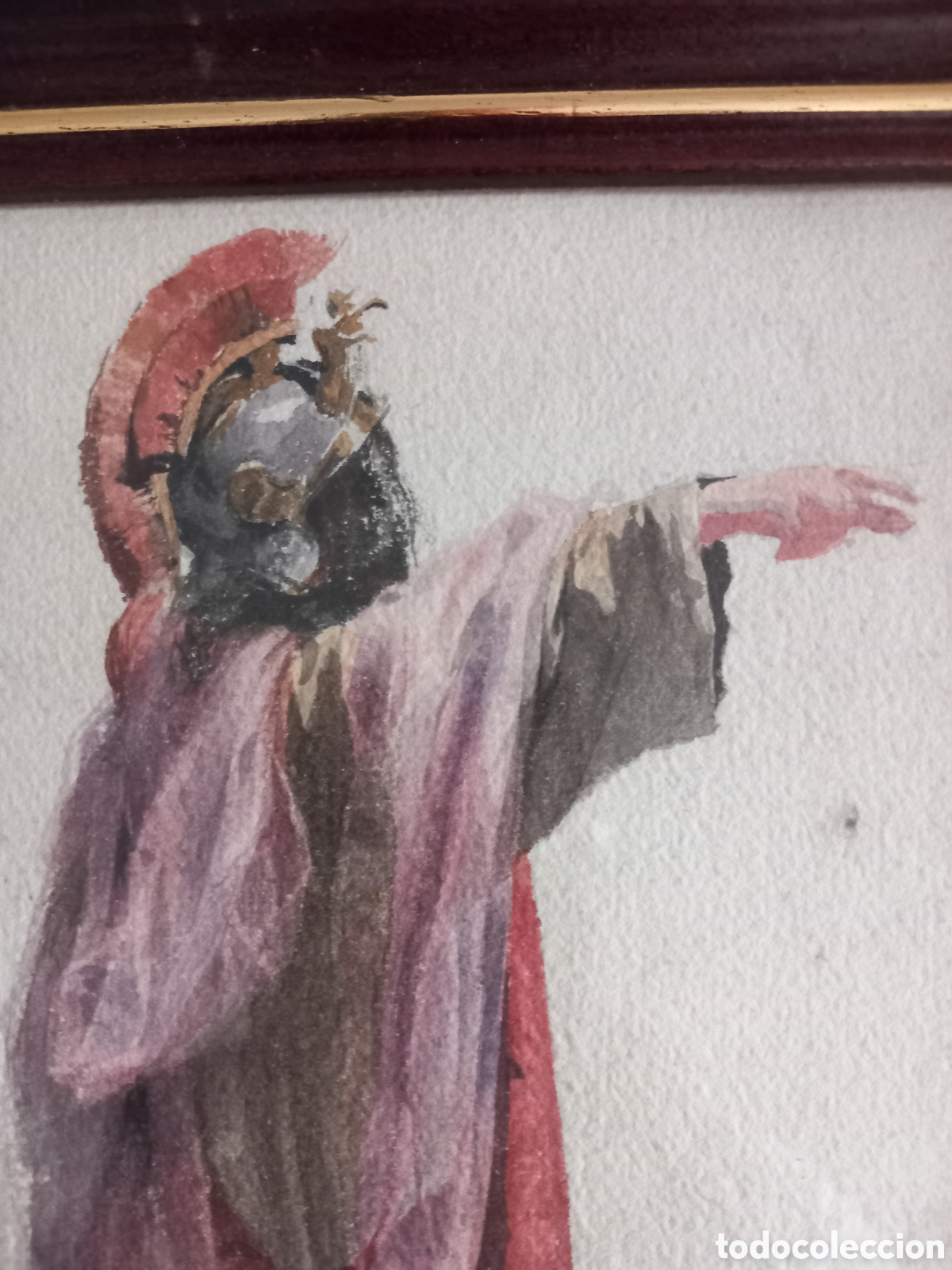 Arte: Antigua Acuarela Ramon Borrell - Foto 3