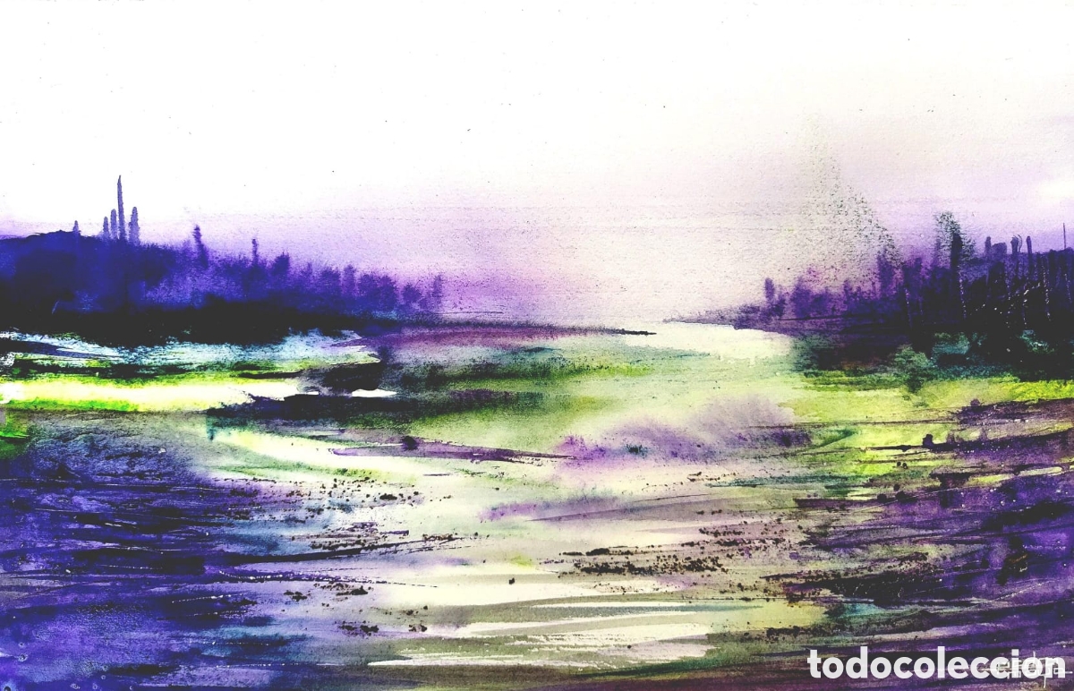 Arte: La ribera. Acuarela - Foto 1
