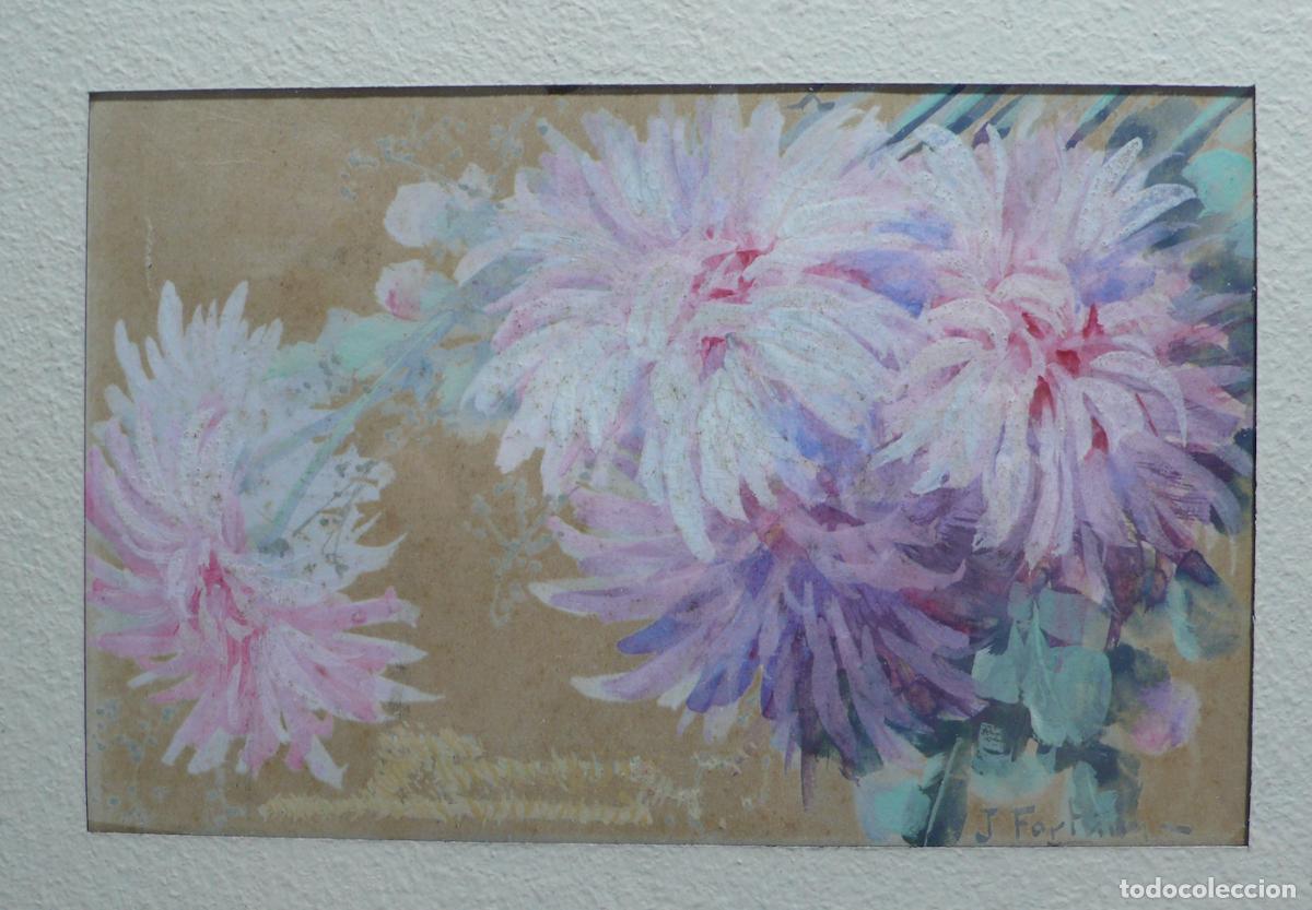 Arte: CUATRO ACUARELA FLORES - Foto 2