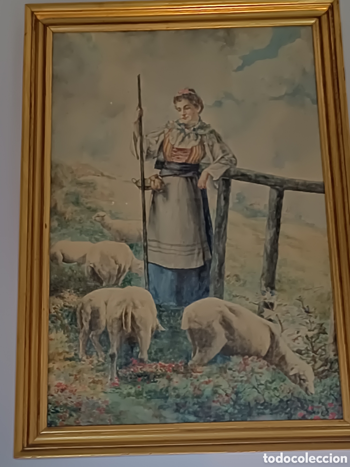 Arte: Acuarela de Vicente Larraga Taroncher. - Foto 1