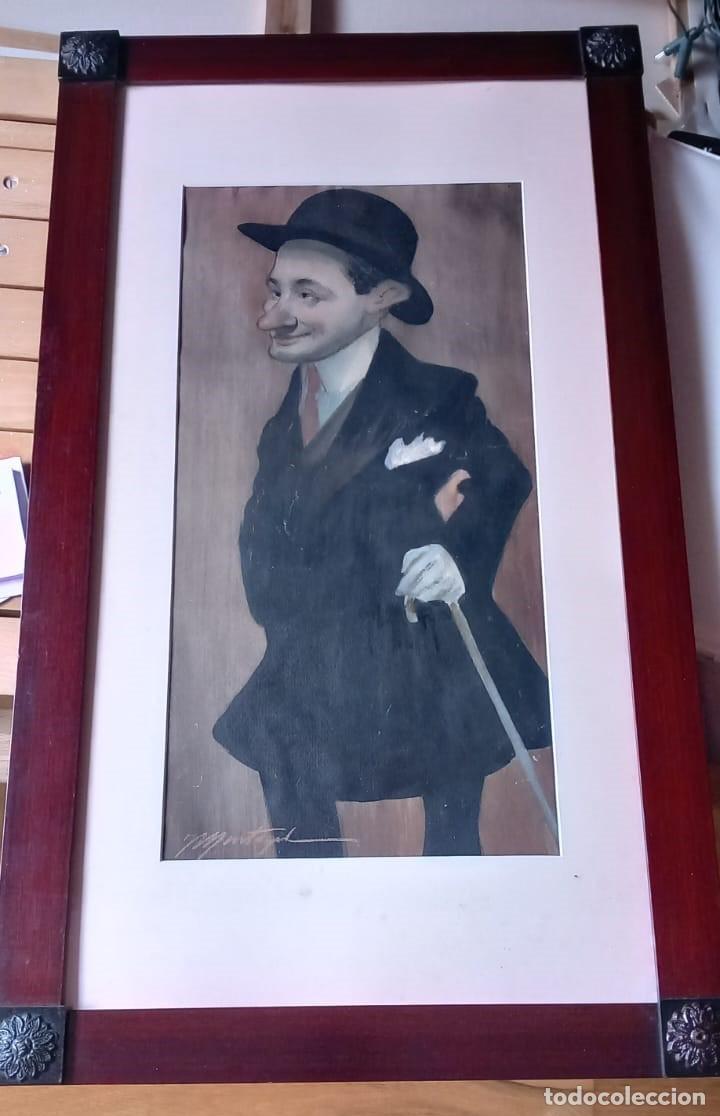 Arte: CUADRO ACUARELA CHARLOT - Foto 1
