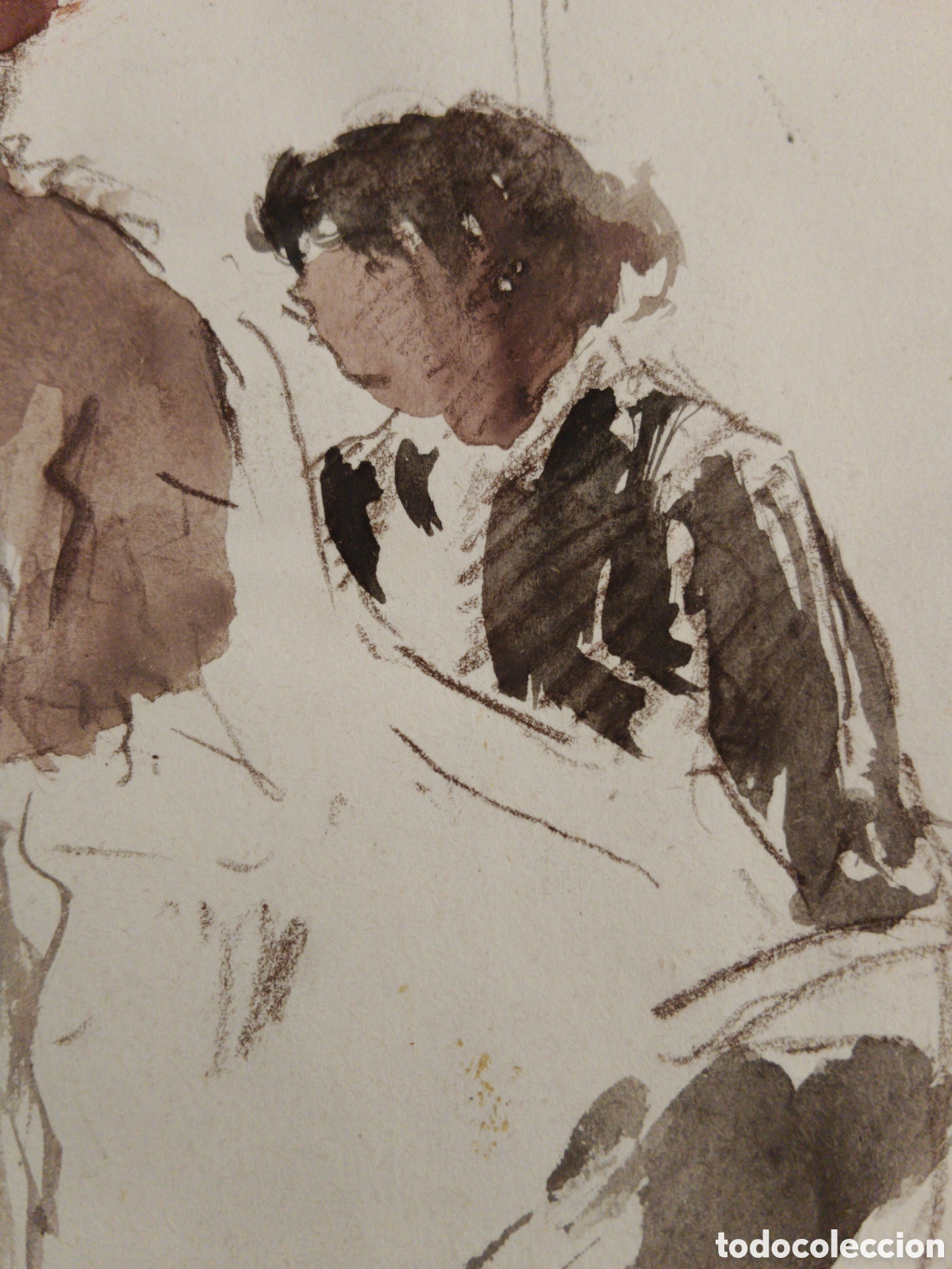 Arte: Dionis Romeo 1940, acuarela dibujo sobre papel