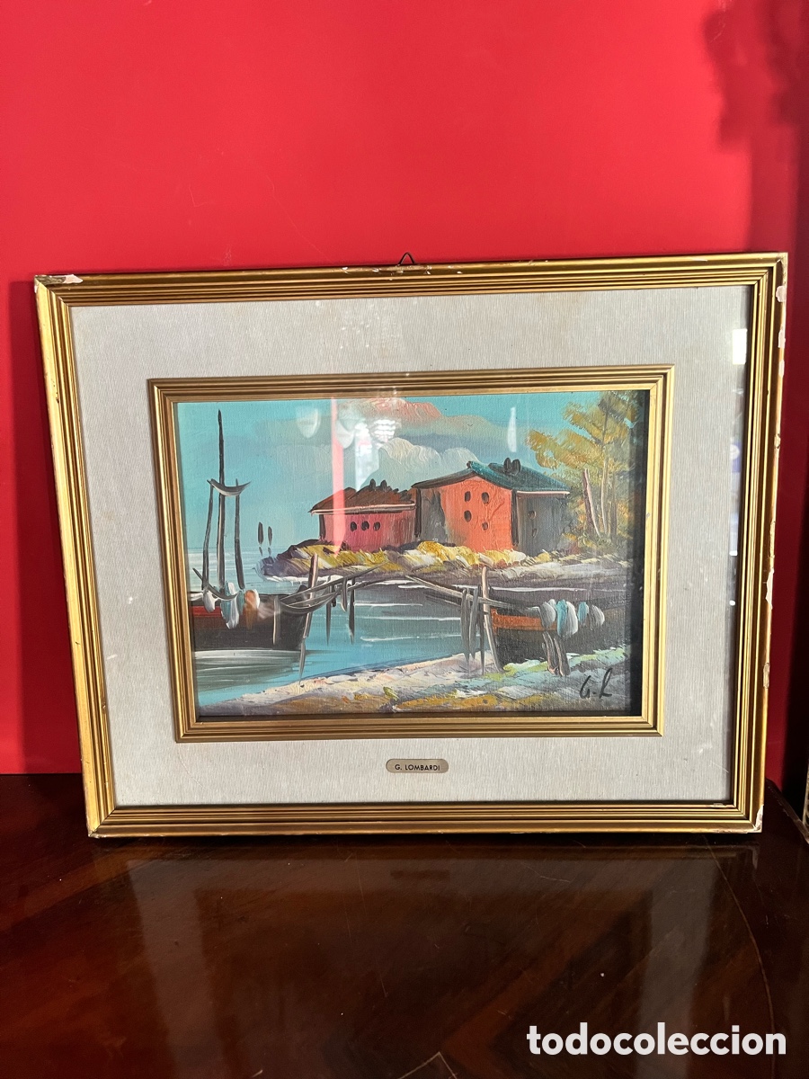 Arte: Acuarela italiana G.lombardi firmada