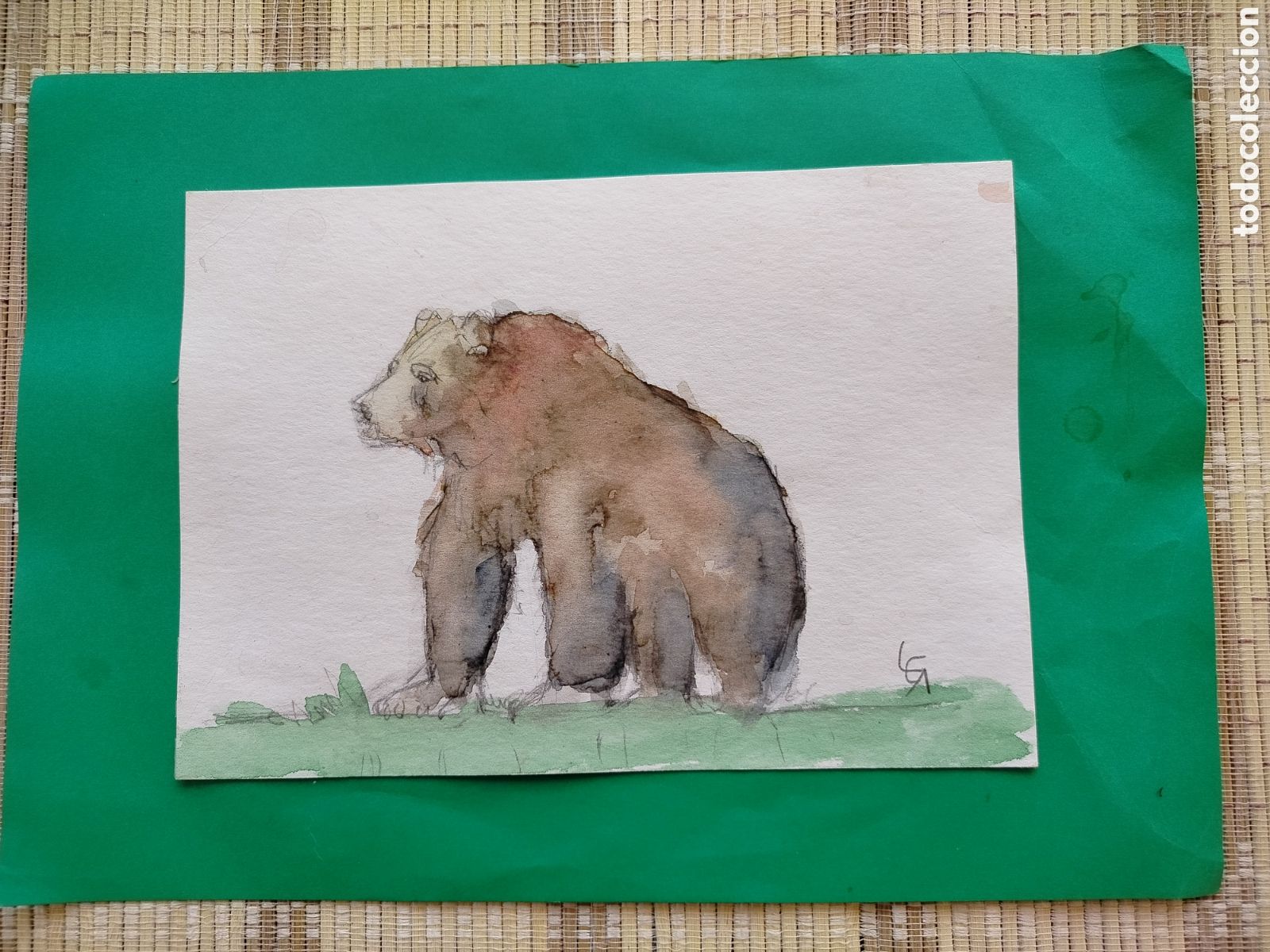 Kunst: Acuarela Oso, 21x15.