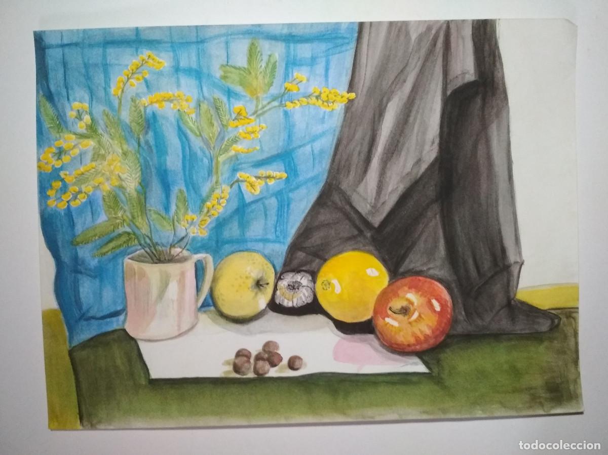 Arte: bodegon acuarela a&ntilde;os 90 - Foto 1