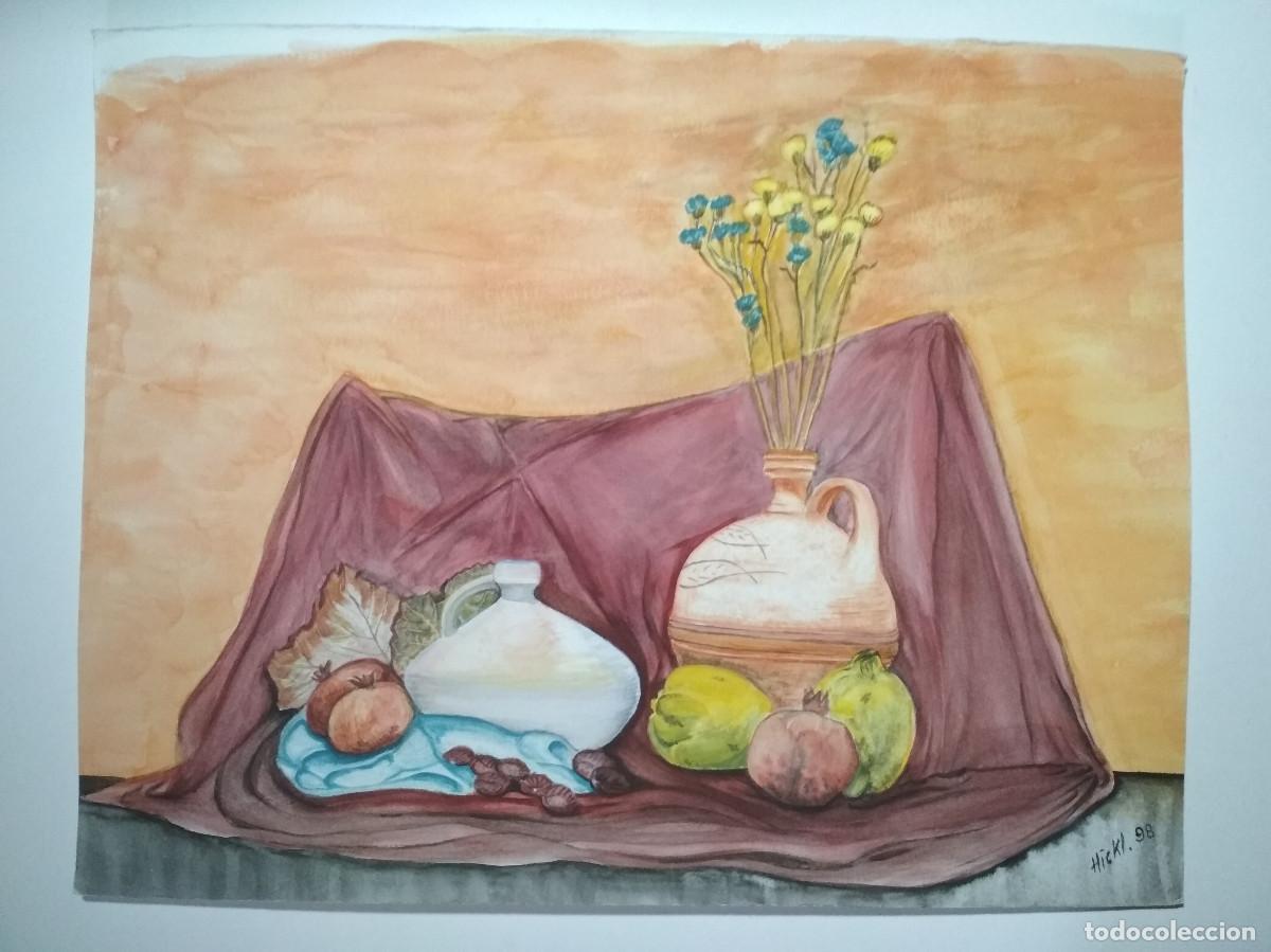 Arte: bodegon acuarela a&ntilde;os 90 - Foto 1