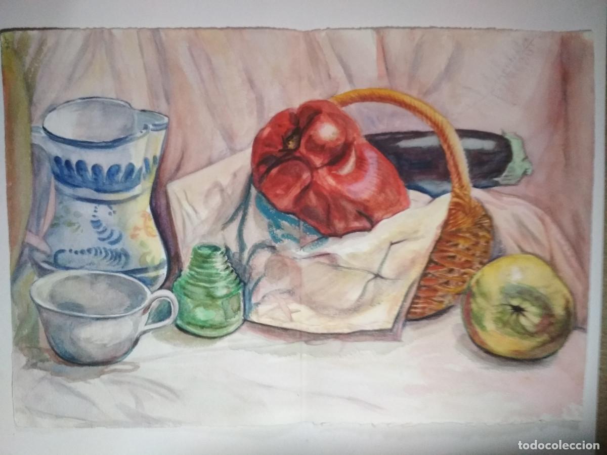 Arte: bodegon acuarela a&ntilde;os 90 - Foto 1