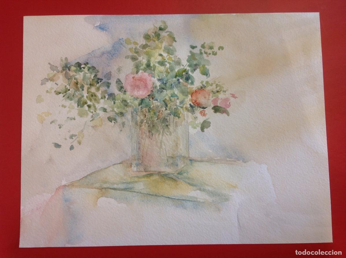 Arte: An&oacute;nimo. Jarr&oacute;n con flores. - Foto 1