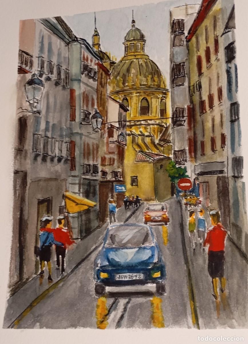Arte: Calle San Jer&oacute;nimo de Granada. Acuarela - Foto 1