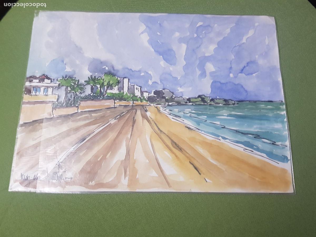 Arte: `PLAYA BENICASIM PINTOR CLEMENTE - Foto 1