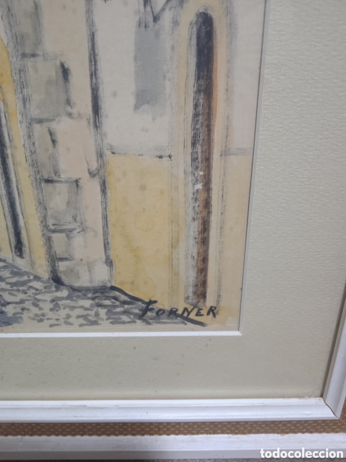 Arte: Acuarela firmada forner - Foto 2