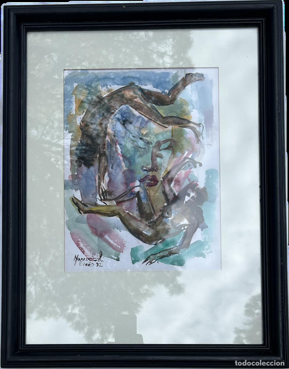 Arte: Lote de 2 acuarelas de Enzo Morroccoli - Foto 4