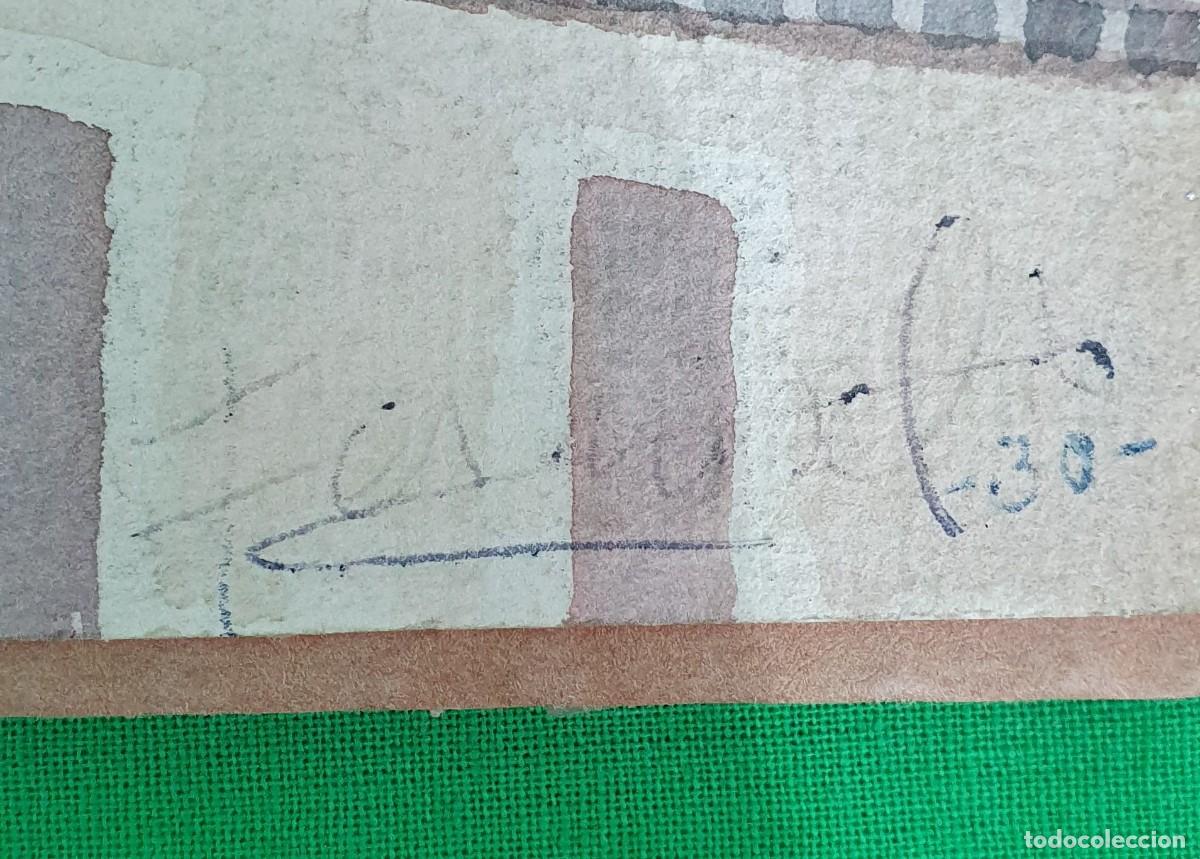 Arte: -ACUARELA FIRMADA SOBRE TABLA - Foto 3