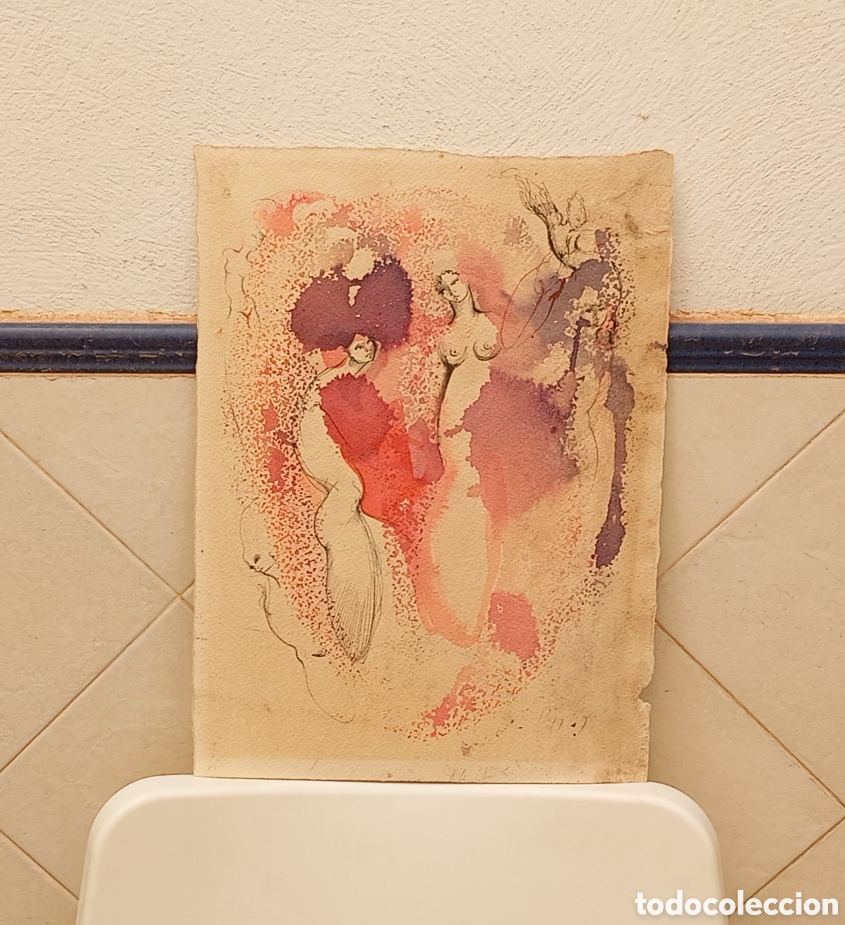 Arte: Acuarela gran forma original - Foto 1