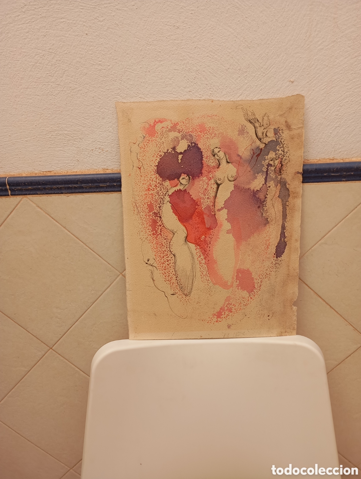 Arte: Acuarela gran forma original - Foto 2