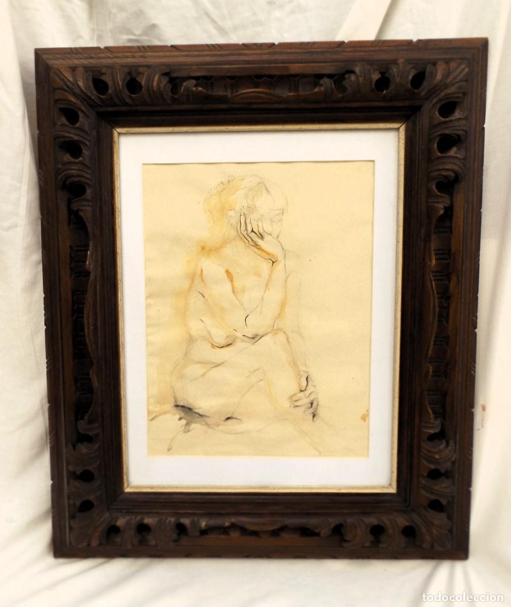 Arte: cuadro con desnudo de mujer - Foto 1