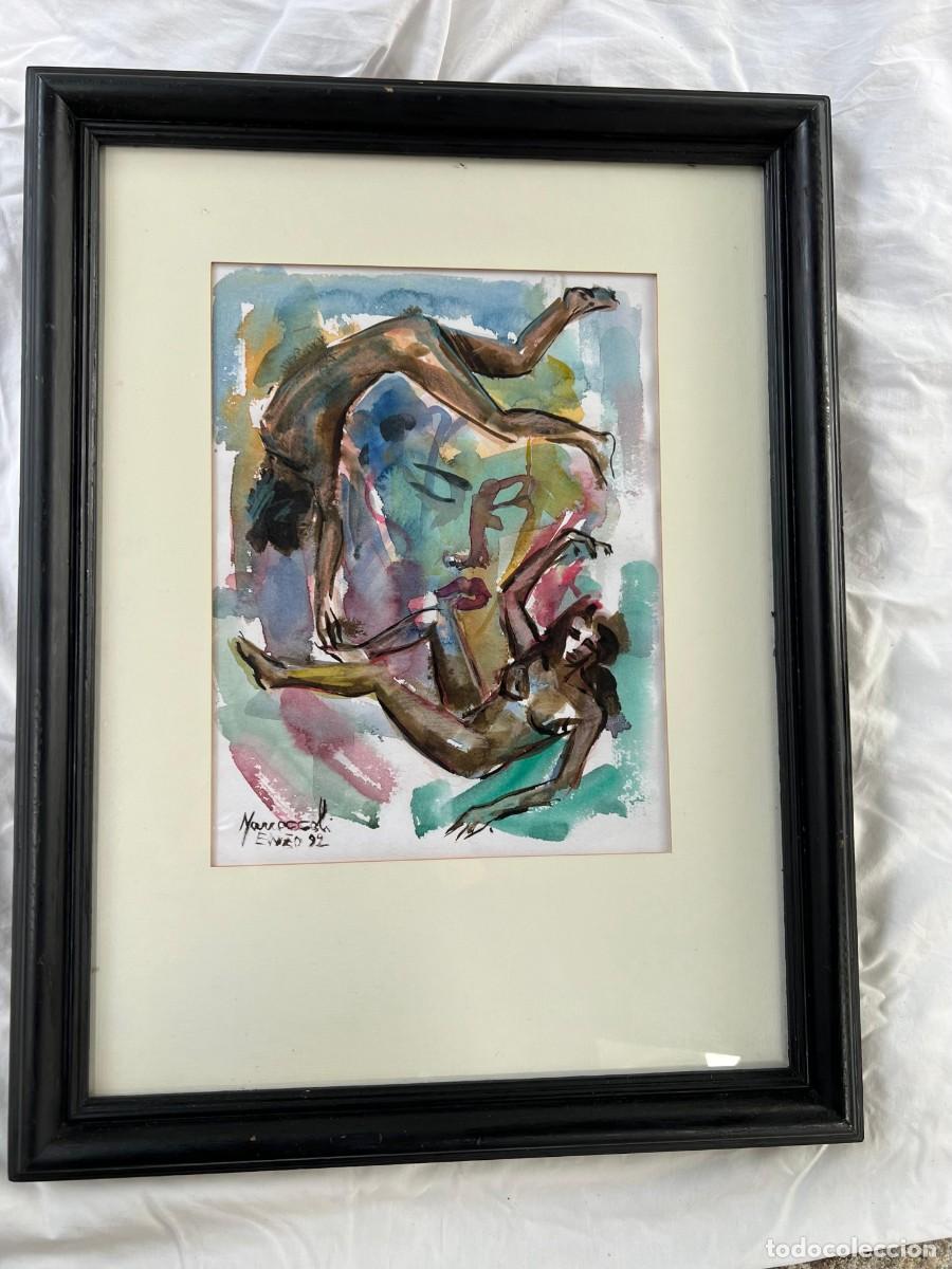 Arte: Lote de 2 acuarelas de Enzo Morroccoli - Foto 6