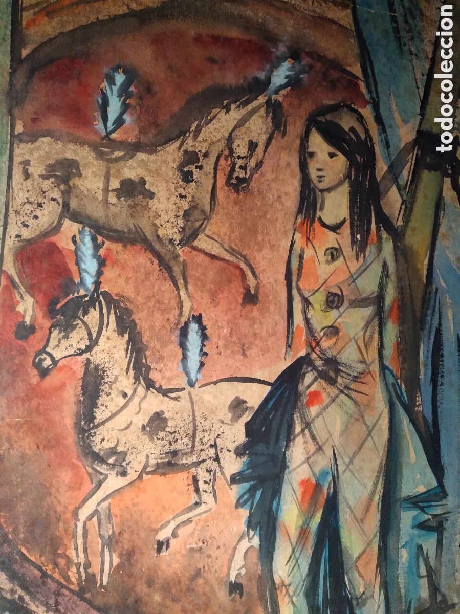 Kunst: T&eacute;cnica mixta sobre Carton por an&oacute;nimo