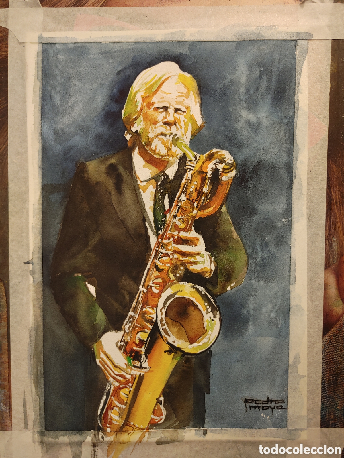 Arte: GERRY MULLIGAN. ACUARELA - Foto 1