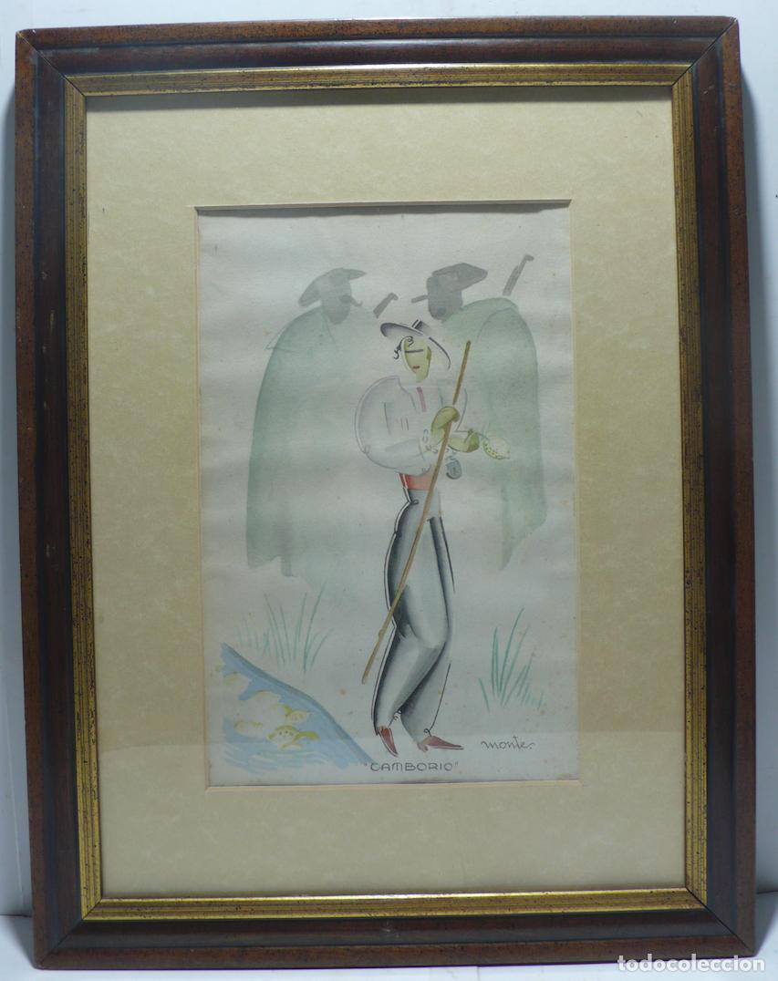 Arte: DIBUJO ORIGINAL EN ACUARELA - Foto 1