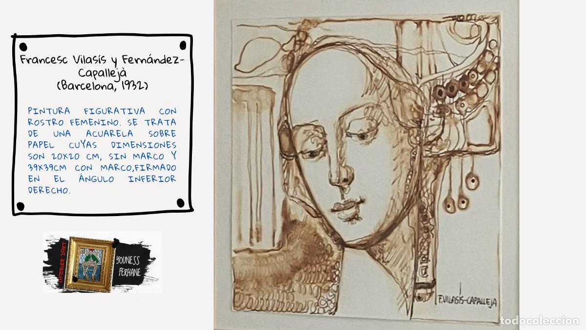 Arte: Retrato femenino de Francesc Vilas&iacute;s y Fern&aacute;ndez-Capallej&agrave; (Barcelona, ​​1932)