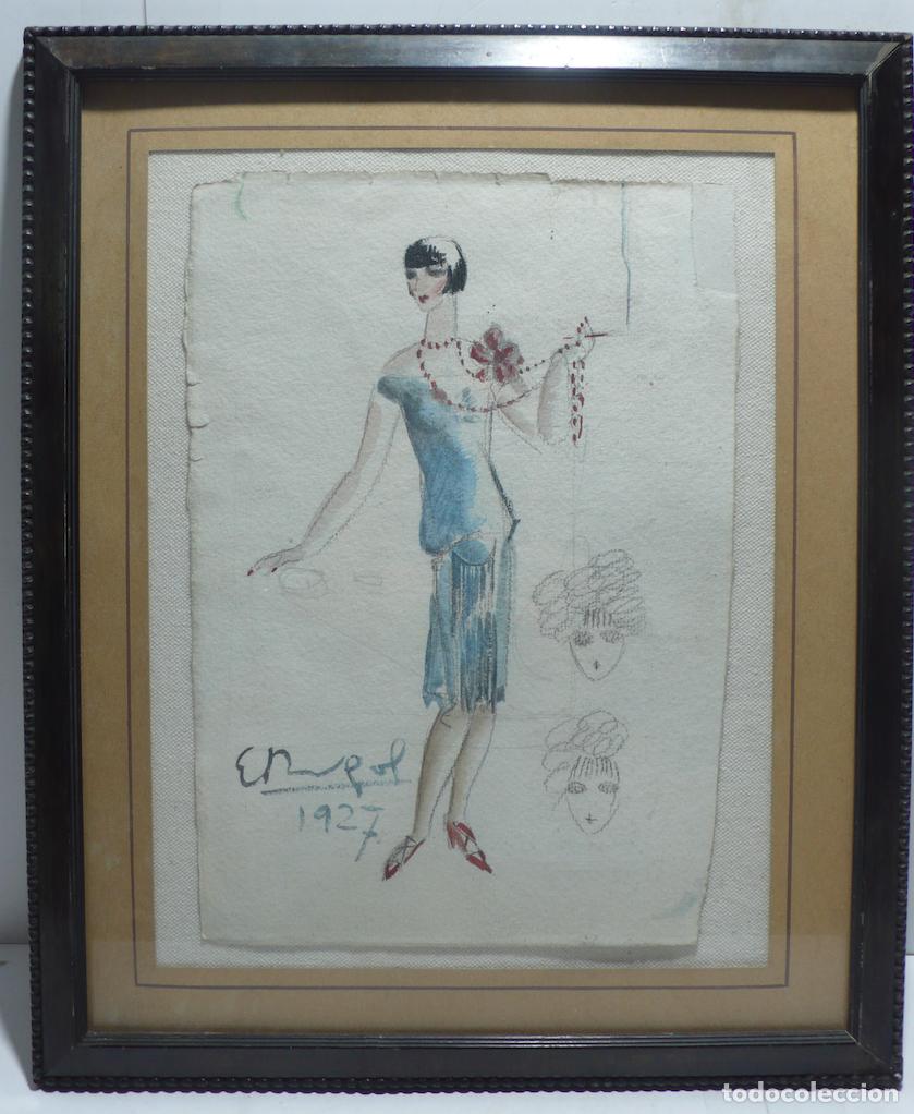 Arte: DIBUJO ORIGINAL ACUARELA - Foto 1
