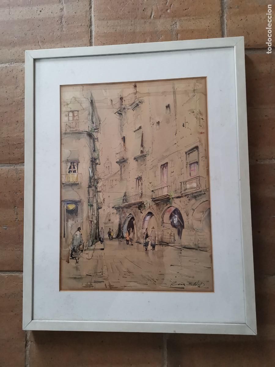 Arte: Jaume Roca Delpech. Acuarela. - Foto 2