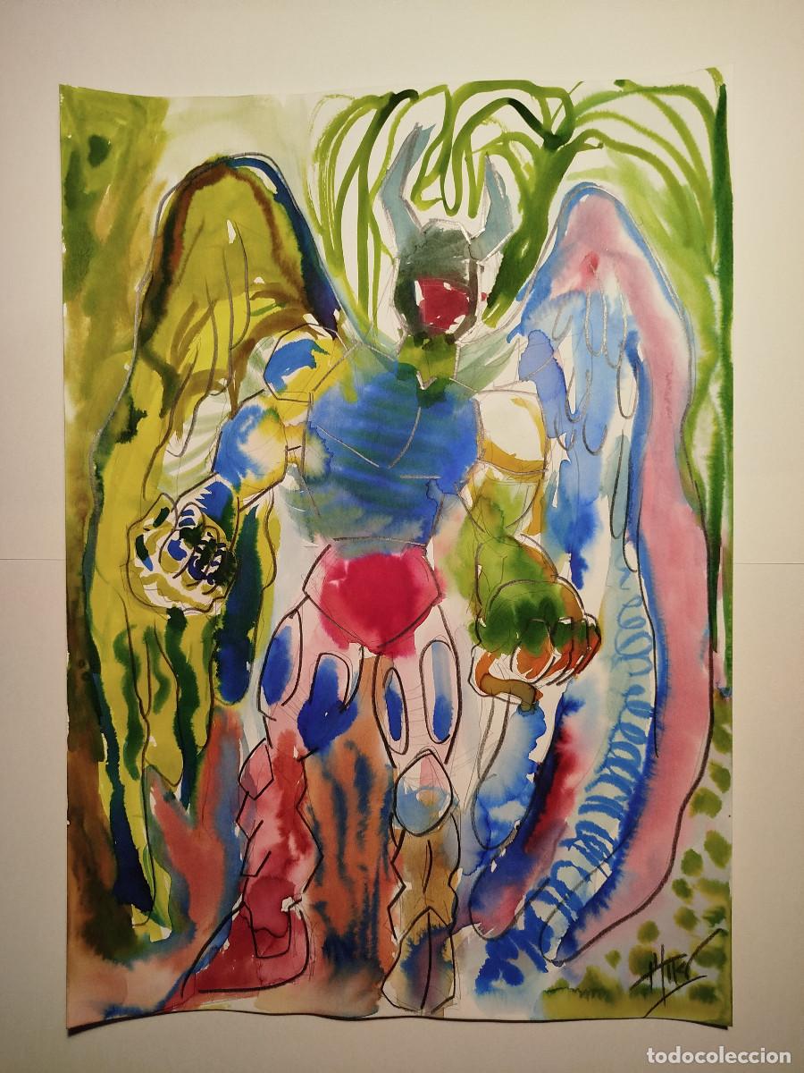 Arte: acuarela original - Demonio 2 - Foto 1