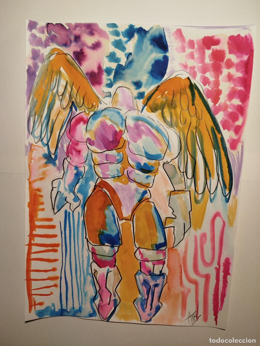 Arte: acuarela original - Angel - Foto 1