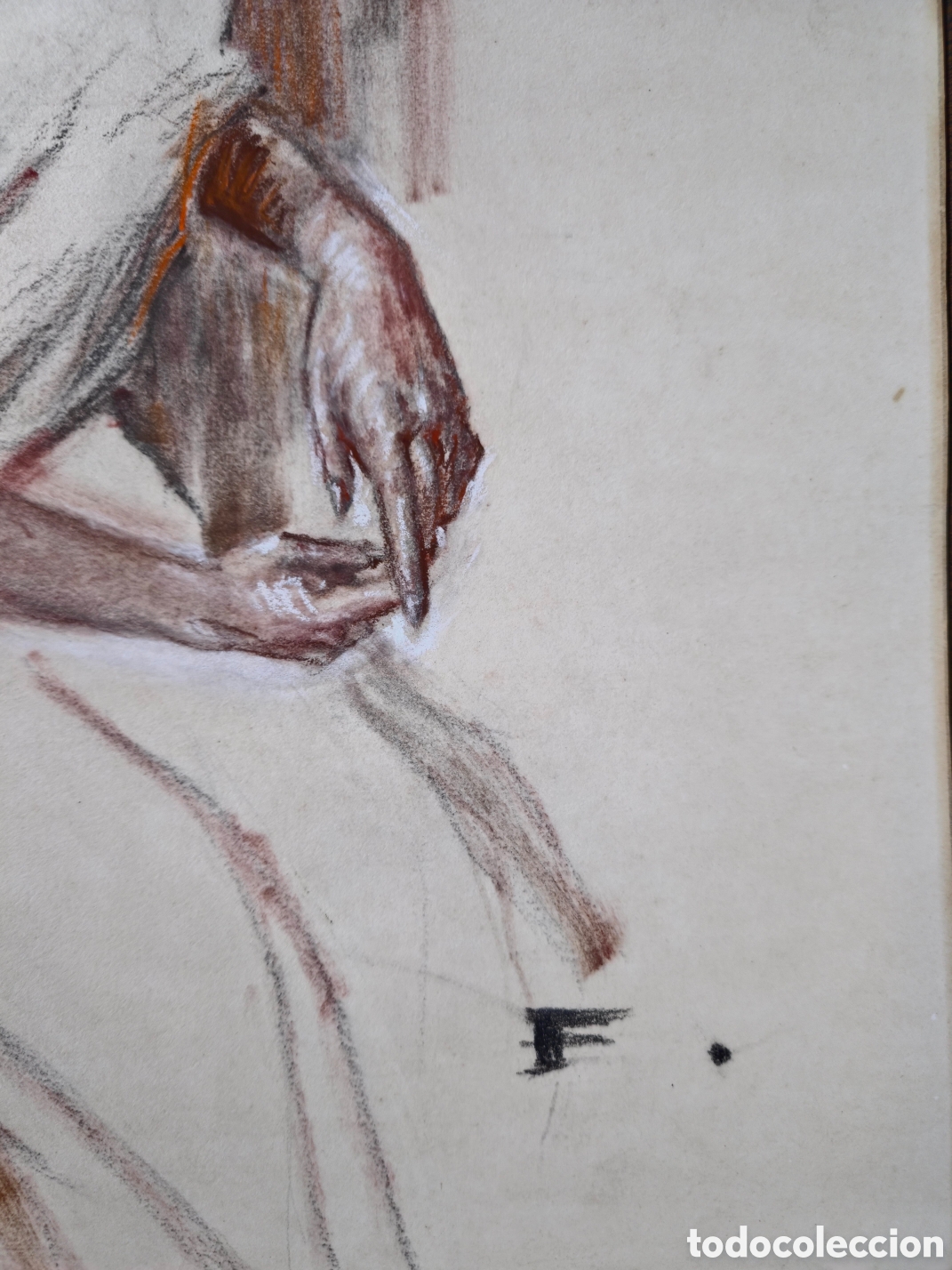 Arte: Retrato de Modelo al pastel An&oacute;nimo - Foto 6