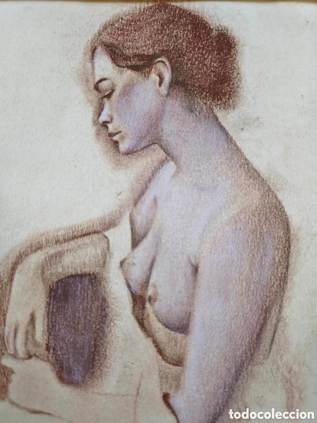Arte: Dibujo de Modelo al Pastel An&oacute;nimo - Foto 1