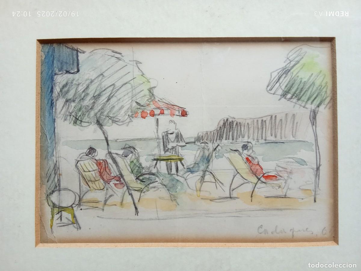 Arte: DIBUJO CADAQU&Eacute;S, ANONIMO, 1965 - Foto 1