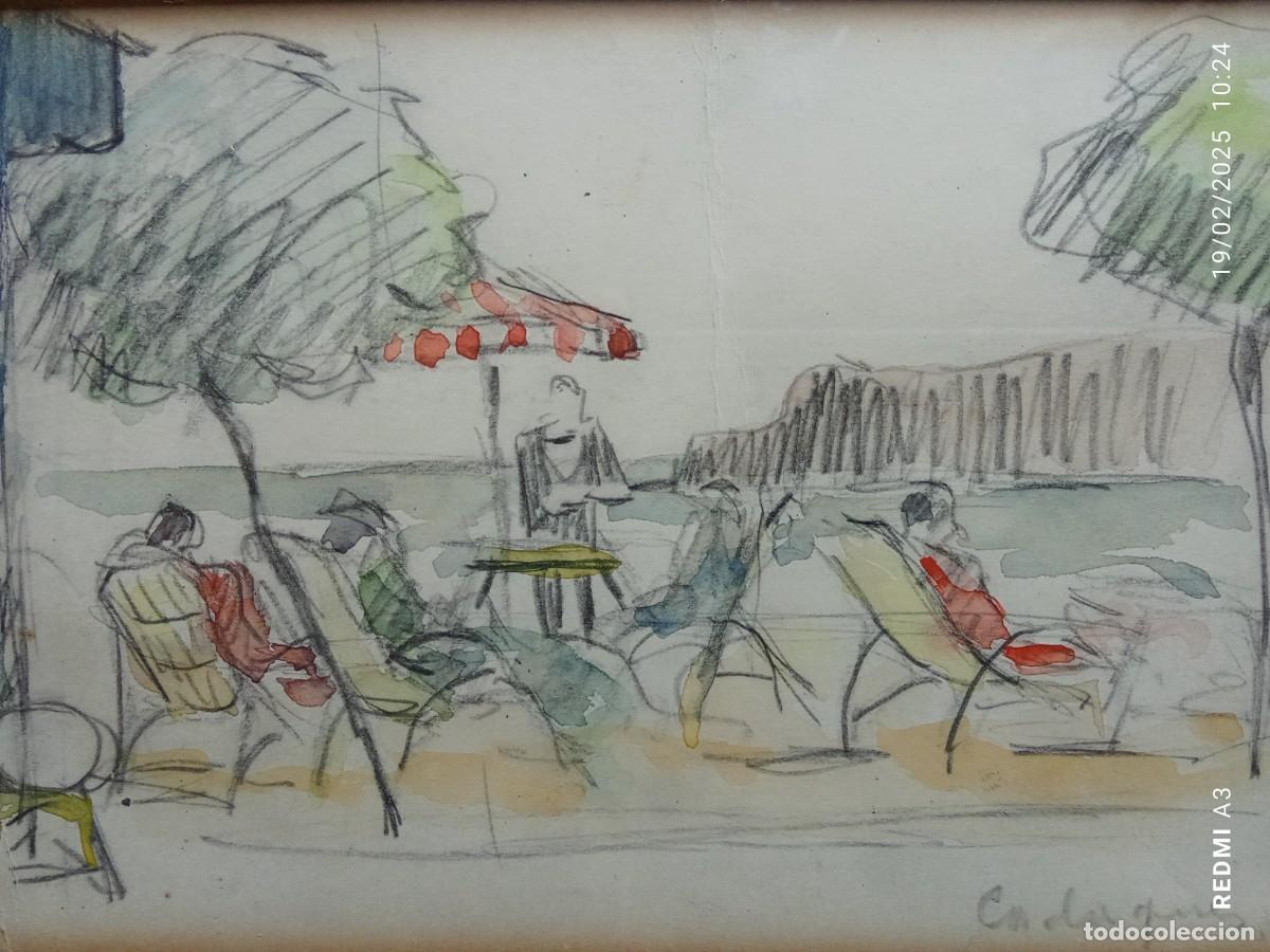 Arte: DIBUJO CADAQU&Eacute;S, ANONIMO, 1965 - Foto 4