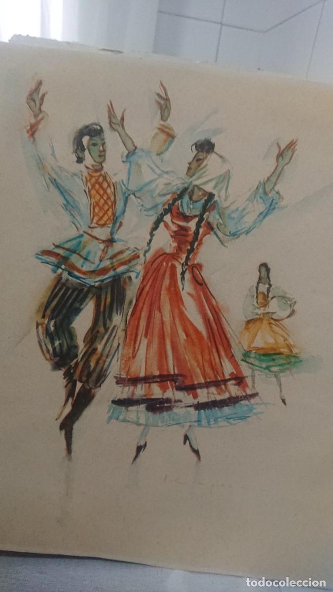 Arte: Dos l&aacute;minas-hojas PERE CLAPERA, d&eacute;cada de los 60 - Foto 3