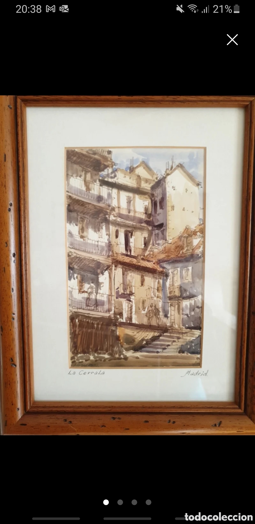 Arte: Cuatro acuarelas de Madrid - Foto 1