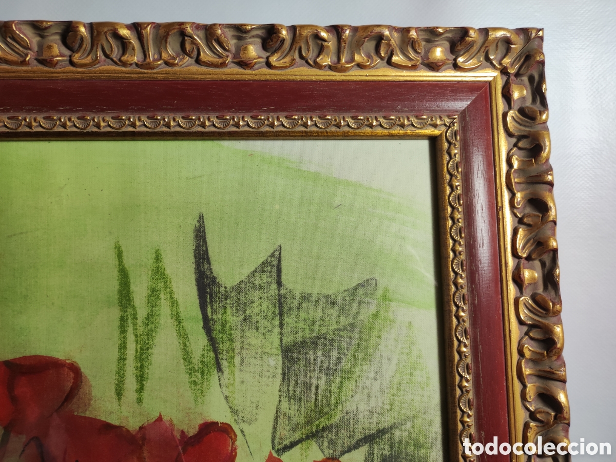 Arte: Cuadro pintado amapolas - Foto 3