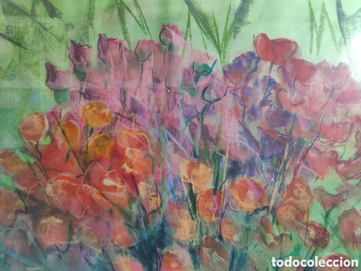 Arte: Cuadro pintado amapolas - Foto 4