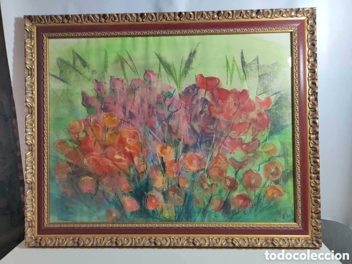 Arte: Cuadro pintado amapolas - Foto 1