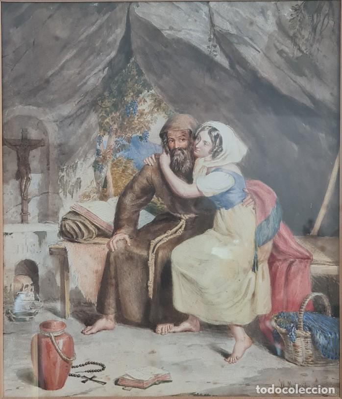 Arte: Acuarela William Mulready 1853 - Foto 2