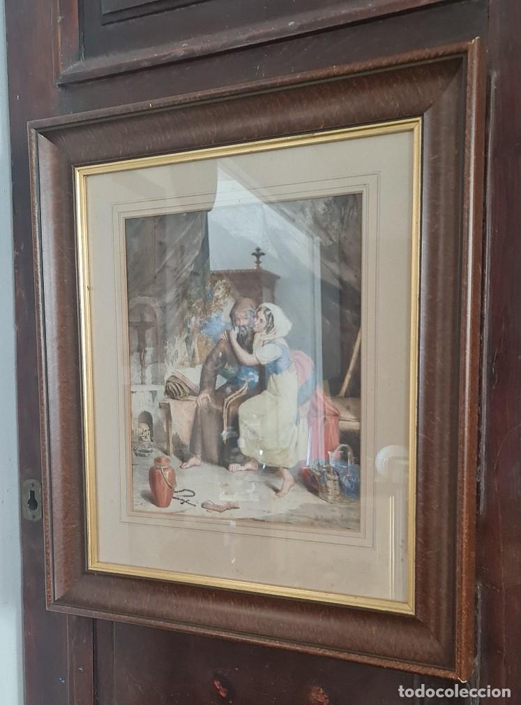 Arte: Acuarela William Mulready 1853 - Foto 3